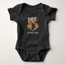 Funny Bigfoot Dude Im Right Here Camping & Hiking Baby Bodysuit