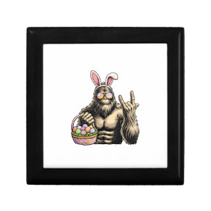 Funny Bigfoot Easter Egg Rock Sasquatch Easter Day Gift Box