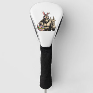 Funny Bigfoot Easter Egg Rock Sasquatch Easter Day Golf Head Cover