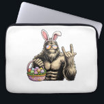 Funny Bigfoot Easter Egg Rock Sasquatch Easter Day Laptop Sleeve<br><div class="desc">Funny Bigfoot Easter Egg Rock Sasquatch Easter Day T-Shirt</div>