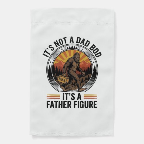 Funny Bigfoot Father Figure Beer Vintage T-Shirt D Garden Flag