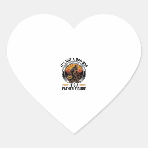Funny Bigfoot Father Figure Beer Vintage T-Shirt D Heart Sticker