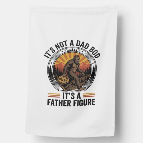 Funny Bigfoot Father Figure Beer Vintage T-Shirt D House Flag