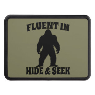 Funny Bigfoot - Fluent in Hide and Seek Hitch Cover