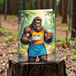 Funny Bigfoot Happy Birthday for Him Card<br><div class="desc">Funny Birthday card for him,  with an illustration of a Bigfoot holding a birthday cake and beer. Add some funny humor to his day with this silly sasquatch card! You are legendary and I hope your birthday is too!</div>