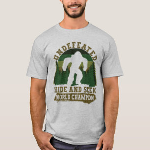 Funny Bigfoot Hide and Seek World Champion T-Shirt