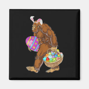 Funny Bigfoot Hunting Easter Eggs  Magnet