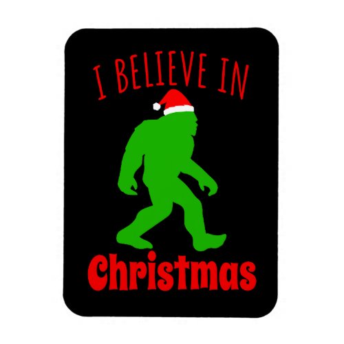 Funny Bigfoot I Believe In Christmas       Magnet