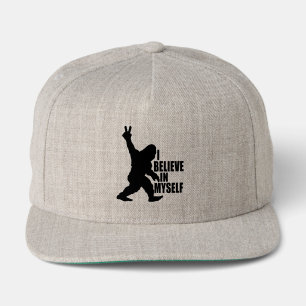 Funny Bigfoot-I Believe in Myself Snap Back Hat