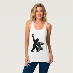 Funny Bigfoot-I Believe in Myself   Tank Top
