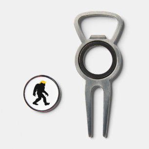 Funny Bigfoot in Trump Yellow Hair 2024 Elections Divot Tool