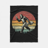 Funny Bigfoot Lifting Gym Retro Bigfoot Sasquatch 