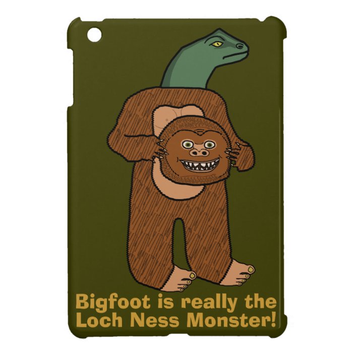 Funny Bigfoot Loch Ness Monster iPad Mini Cover