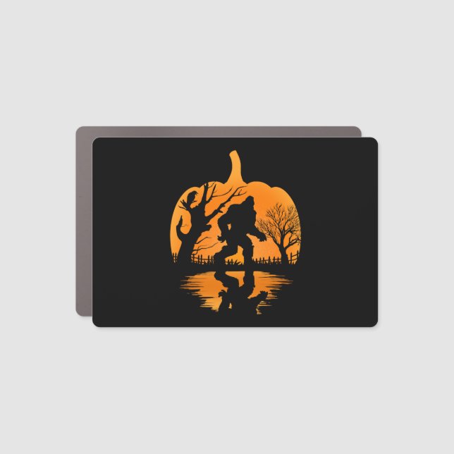 Funny Bigfoot Lover Halloween Gift - Halloween  Car Magnet (Front)