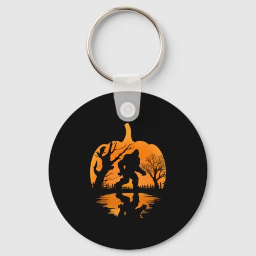 Funny Bigfoot Lover Halloween Gift _ Halloween  Keychain