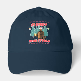 Funny Bigfoot - Merry Christmas Hat