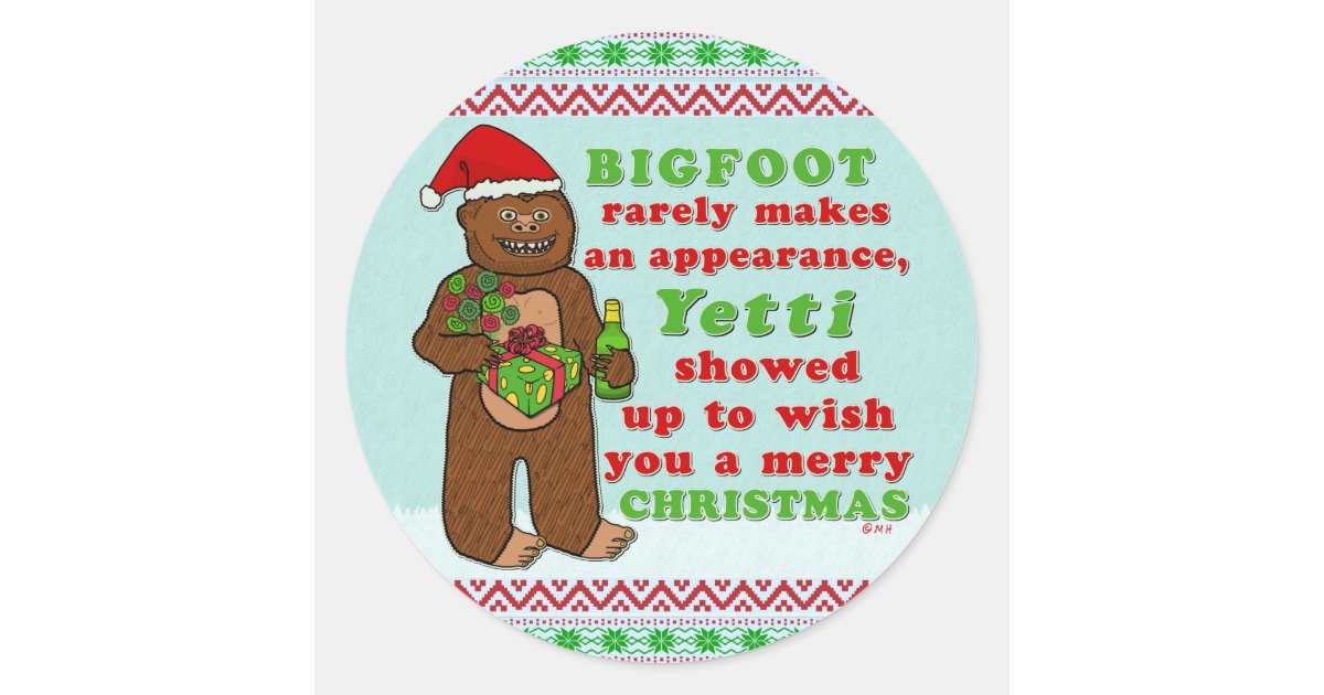  Christmas Yeti Bigfoor Lover Merry Xmas Party