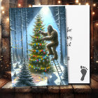 Funny Bigfoot Personalized Christmas