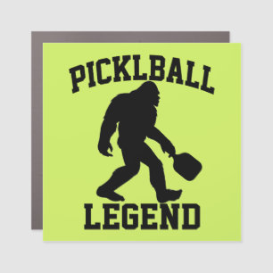 Funny Bigfoot Pickleball Legend  Car Magnet