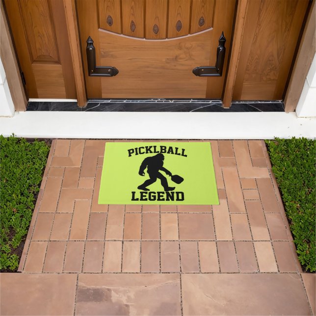 Funny Bigfoot Pickleball Legend Doormat (Outdoor)