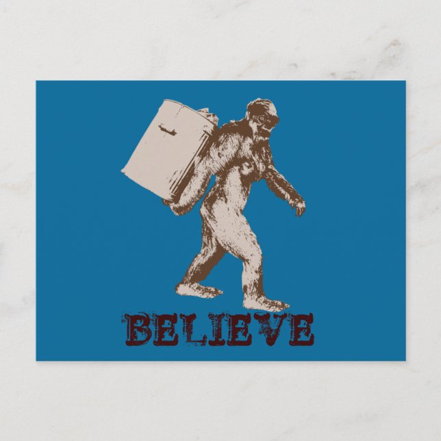 Funny Bigfoot Postcard (Front)