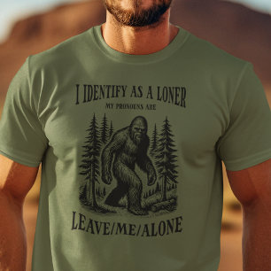 Funny Bigfoot Pronouns Mens T-Shirt