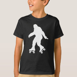 Funny Bigfoot Roller Skating T-Shirt