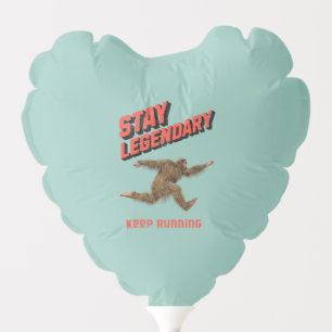 Funny Bigfoot Running Motivation Balloon