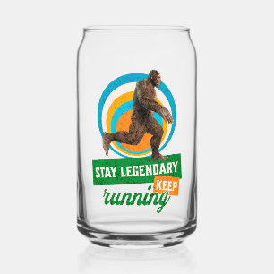 Funny Bigfoot Running Motivation Can Glass
