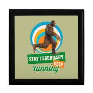 Funny Bigfoot Running Motivation Gift Box