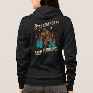 Funny Bigfoot Running Motivation Hoodie