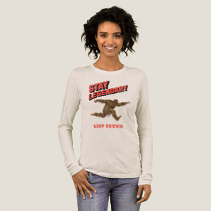 Funny Bigfoot Running Motivation Tri-Blend Shirt