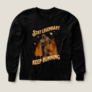 Funny Bigfoot Running Motivation Tri-Blend Shirts
