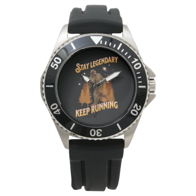 Funny Bigfoot Running Motivation Watch (Front)