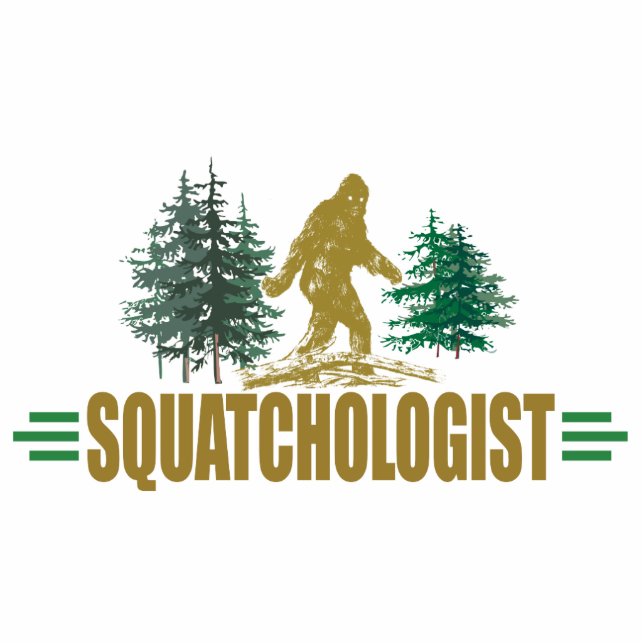 Funny Bigfoot, Sasquatch Cutout (Front)