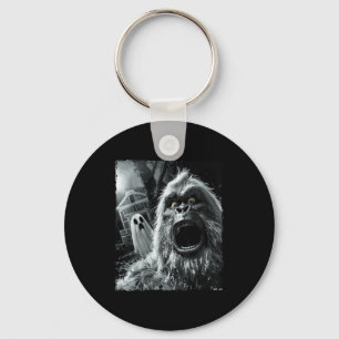 Funny Bigfoot Sasquatch Halloween Keychain