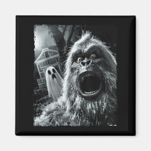 Funny Bigfoot Sasquatch Halloween Magnet