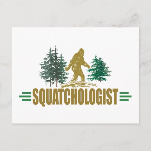 Funny Bigfoot Sasquatch Postcard