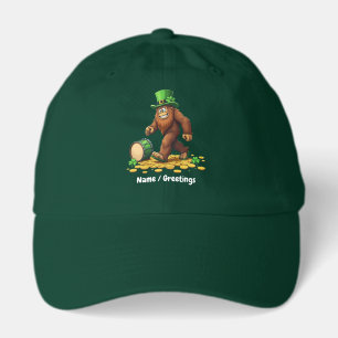 Funny Bigfoot Sasquatch Shamrock St Patrick's Day Hat