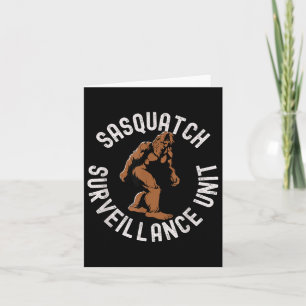 Funny Bigfoot Sasquatch Surveillance Unit, Cryptid Card
