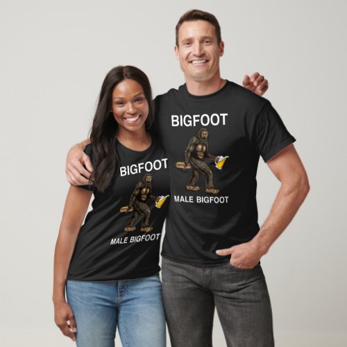 Funny Bigfoot Sasquatch Tee Male Big Foot Humor