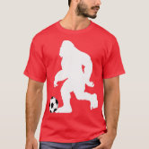 Sasquatch Pizza Sasquatch Carrying Pizza Bigfoot Pizza T-Shirt