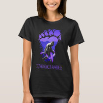 funny bigfoot supports stomach cancer awareness T-Shirt