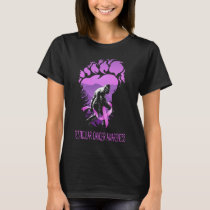 funny bigfoot supports testicular cancer awareness T-Shirt