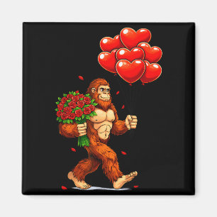 Funny Bigfoot Valentine Love Hearts Sasquatch Grap Magnet