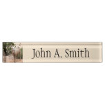 Funny Bighorn Sheep at Zion National Park Desk Name Plate