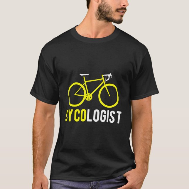 Funny Bike Riding Long Sleeve Cycling Cyclist Tee (Front)