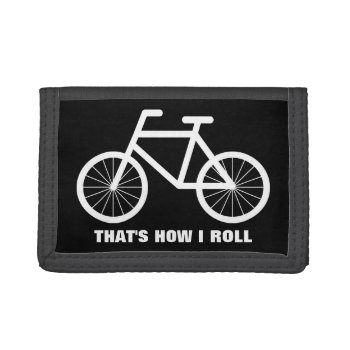 Funny Bike Wallet With Bicycle Quote by logotees at Zazzle