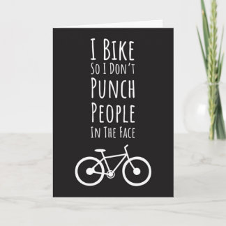 Funny Biker Cards Biking Cycling Cyclist Quote
