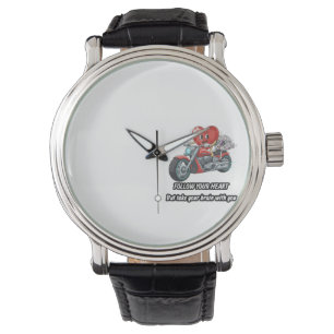 Funny biker heart follow your heart quote  watch